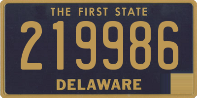 DE license plate 219986