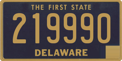 DE license plate 219990