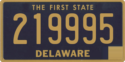 DE license plate 219995