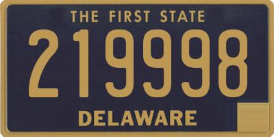 DE license plate 219998