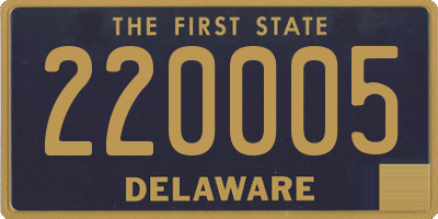 DE license plate 220005