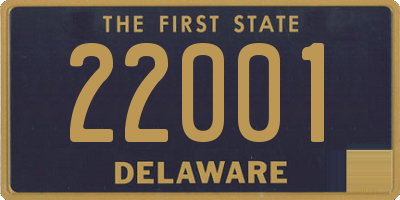 DE license plate 22001