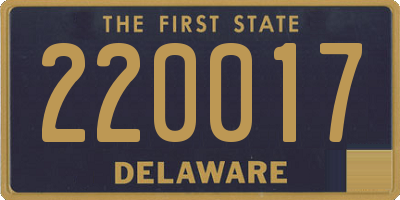 DE license plate 220017