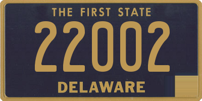 DE license plate 22002