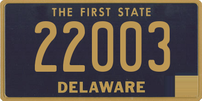 DE license plate 22003