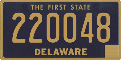 DE license plate 220048