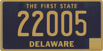 DE license plate 22005