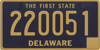 DE license plate 220051