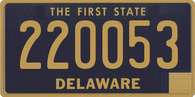 DE license plate 220053