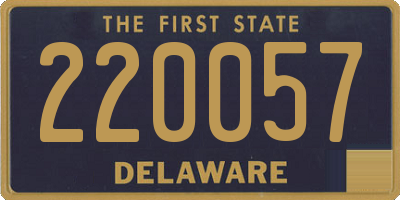 DE license plate 220057