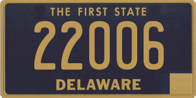 DE license plate 22006