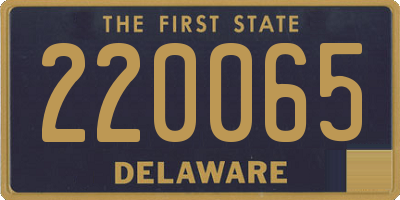 DE license plate 220065