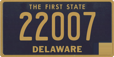 DE license plate 22007