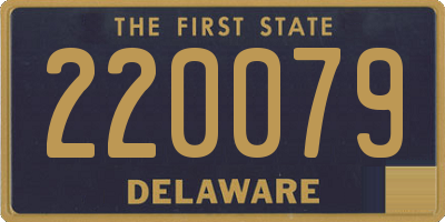 DE license plate 220079