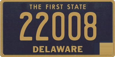 DE license plate 22008