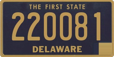 DE license plate 220081