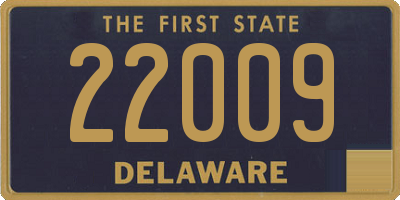 DE license plate 22009