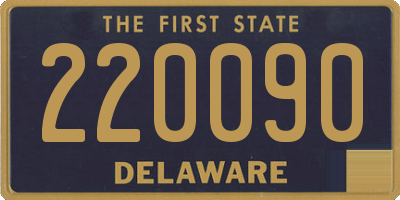 DE license plate 220090