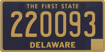 DE license plate 220093