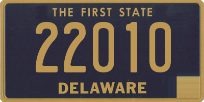 DE license plate 22010