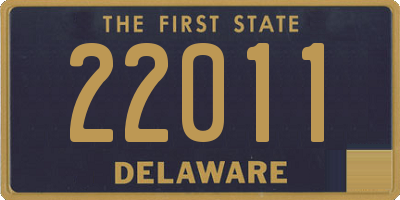 DE license plate 22011