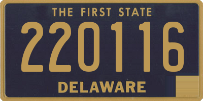 DE license plate 220116
