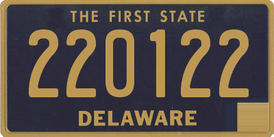 DE license plate 220122