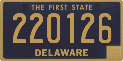 DE license plate 220126