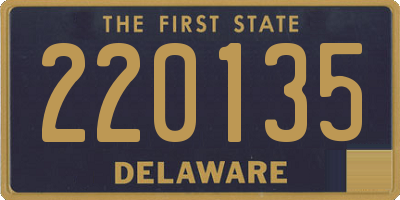 DE license plate 220135