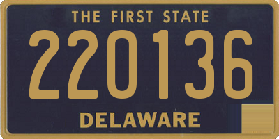 DE license plate 220136