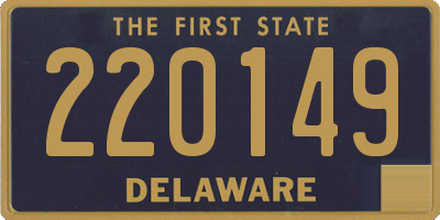 DE license plate 220149