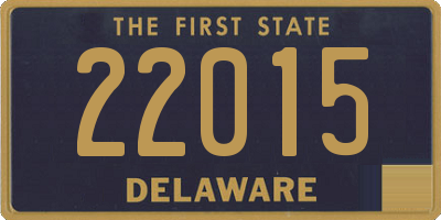 DE license plate 22015