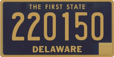 DE license plate 220150