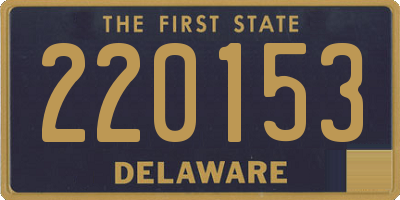 DE license plate 220153