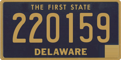 DE license plate 220159