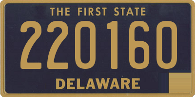 DE license plate 220160