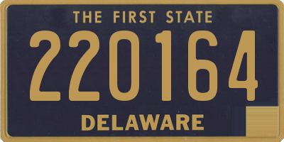 DE license plate 220164