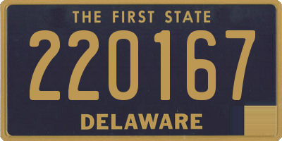 DE license plate 220167