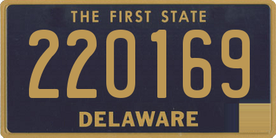 DE license plate 220169