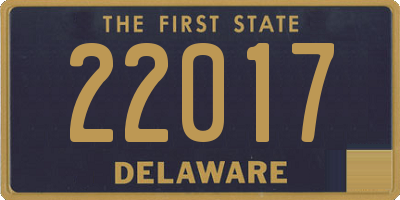 DE license plate 22017