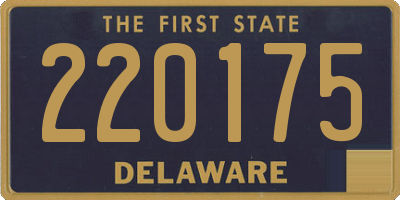 DE license plate 220175