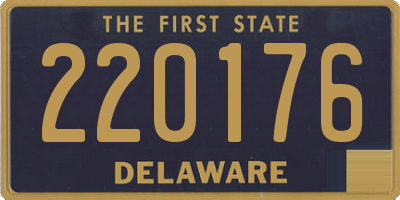 DE license plate 220176