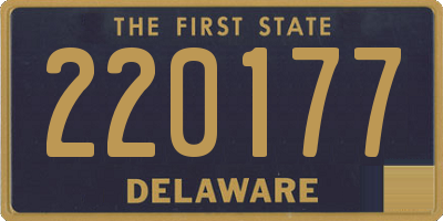 DE license plate 220177