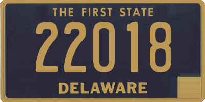 DE license plate 22018