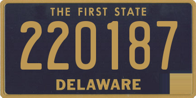 DE license plate 220187