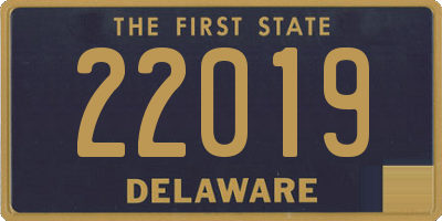 DE license plate 22019