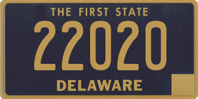 DE license plate 22020