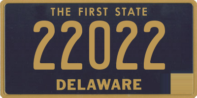 DE license plate 22022