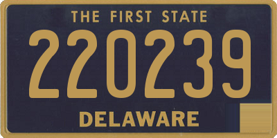 DE license plate 220239