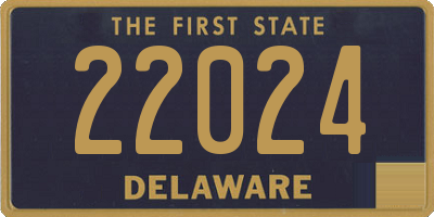 DE license plate 22024